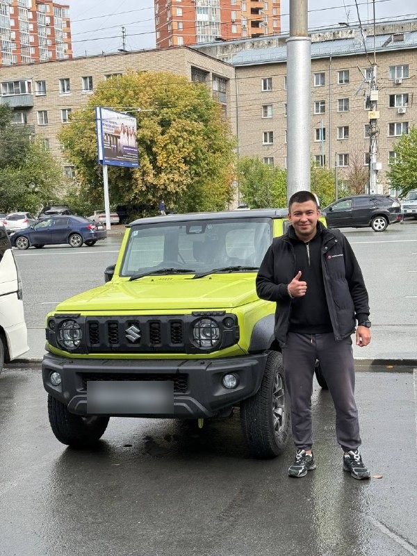 Suzuki Jimny, привезённый Марс Импорт из Японии — передача клиенту в Новосибирске